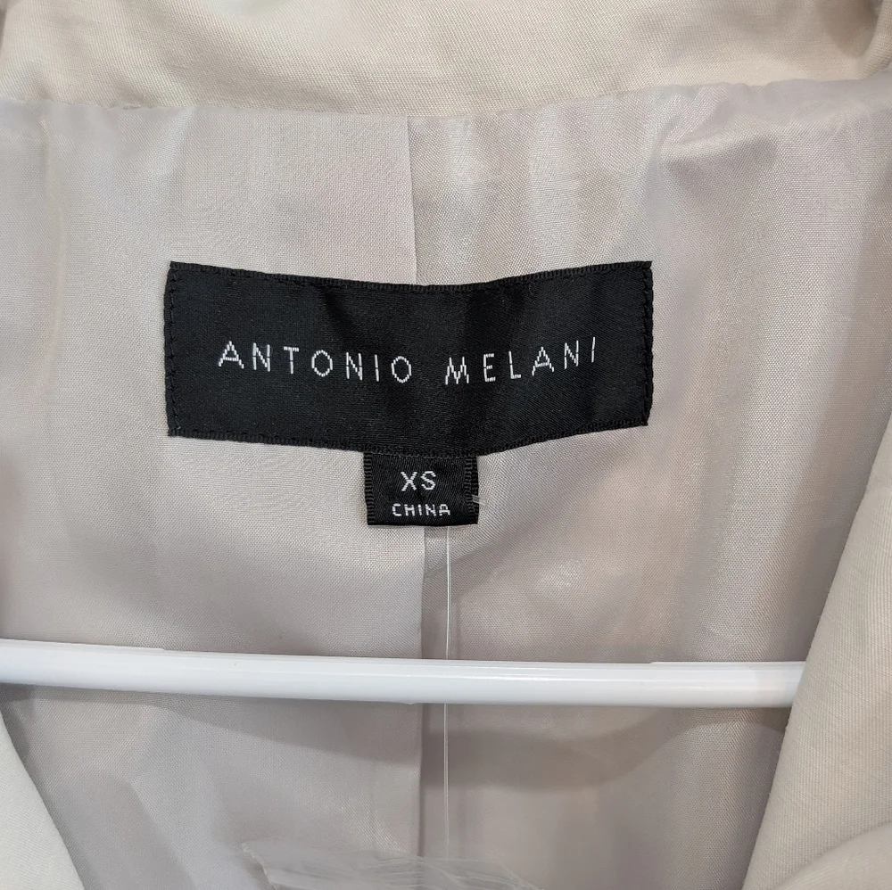 Antonio Melani Nude Trench Coat Jacket Size XS - Picture 5 of 6